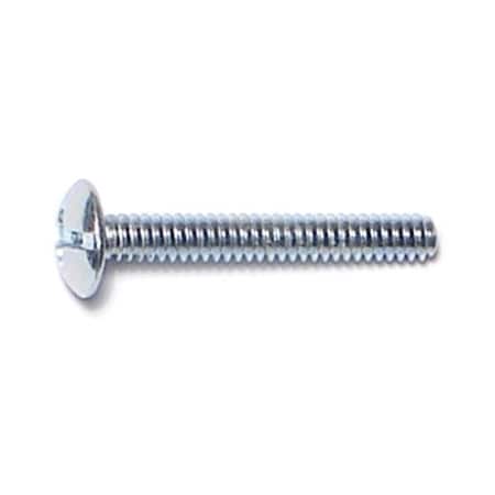 Midwest Fastener #6-32 x 1 in Combination Phillips/Slotted Truss Machine Screw, Zinc Plated Steel, 100 PK 01962